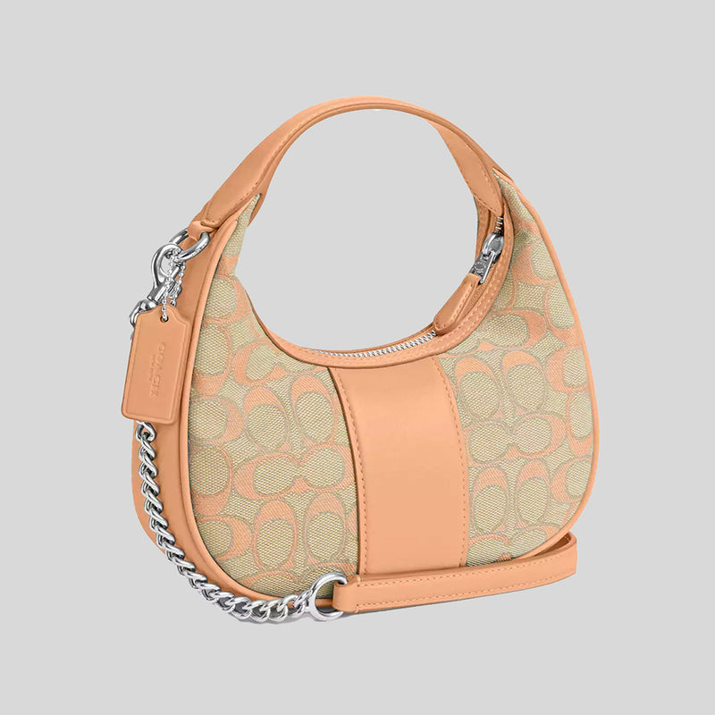 COACH Carmen Mini Crossbody In Signature Jacquard Faded Blush CT773