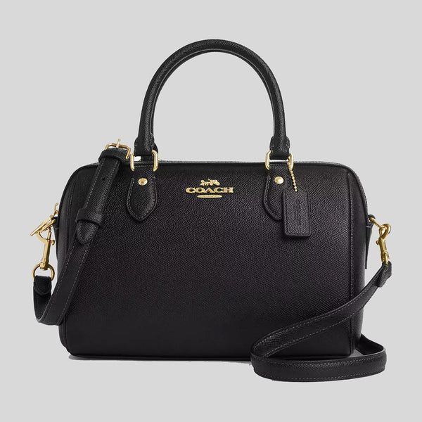 COACH Rowan Satchel Bag Black CV403