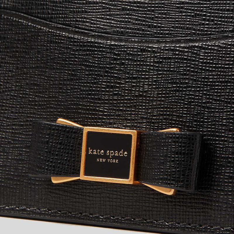 KATE SPADE Morgan Bow Embellished Cardholder Black K9923