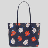 KATE SPADE Bleecker Dotty Floral Large Tote Parisian Navy Multi KF799