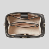 KATE SPADE Hudson Pebbled Leather Shoulder Bag Black KF863