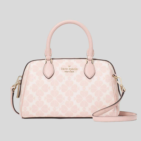 KATE SPADE Signature Spade Flower Duffle Crossbody Bag Rose Smoke KG483