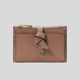 KATE SPADE Knott Zip Card Holder Warm Acorn KH156