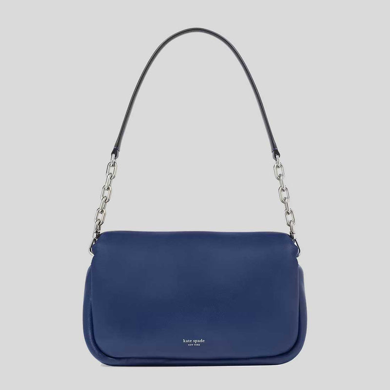 KATE SPADE Dakota Puffy Leather Crossbody Bag Deep Lake KI075