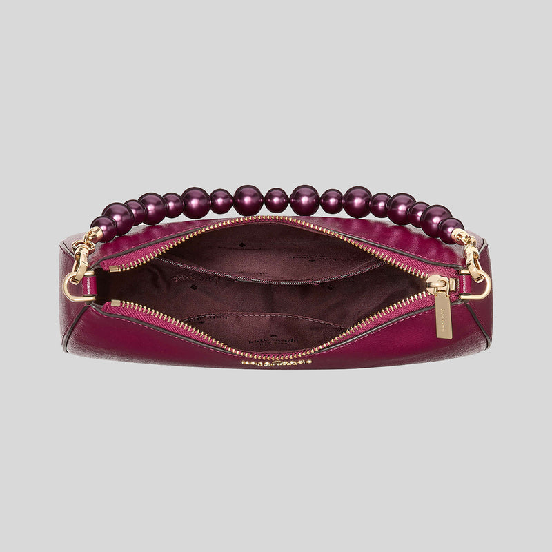 KATE SPADE Madison Faux Pearl Medium Convertible Crossbody Bag Dark Raspberry KI932