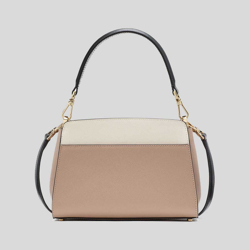 KATE SPADE Madison Small Top Handle Satchel Toasted Hazelnut Multi KK284