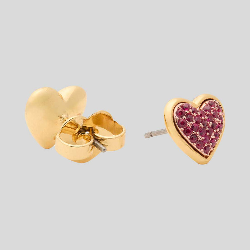KATE SPADE With All My Heart Pavé Studs Red KK476