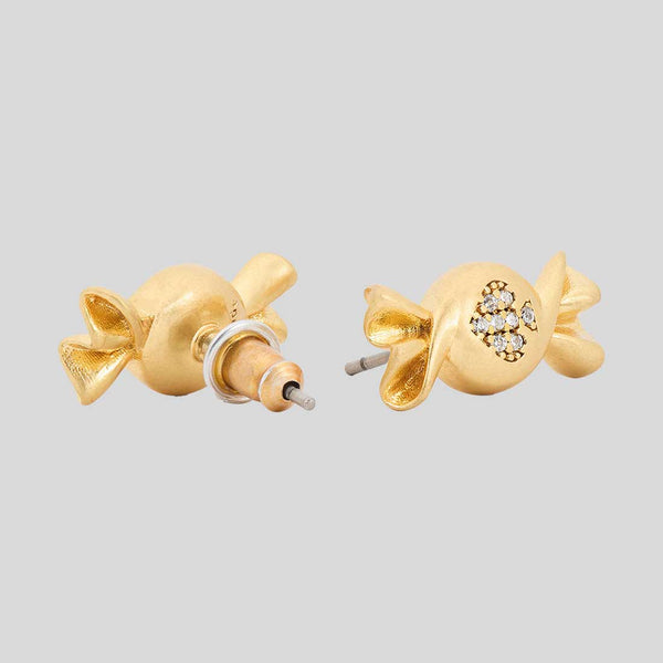 KATE SPADE Treat Yourself Candy Stud Earrings Clear/Gold KL105