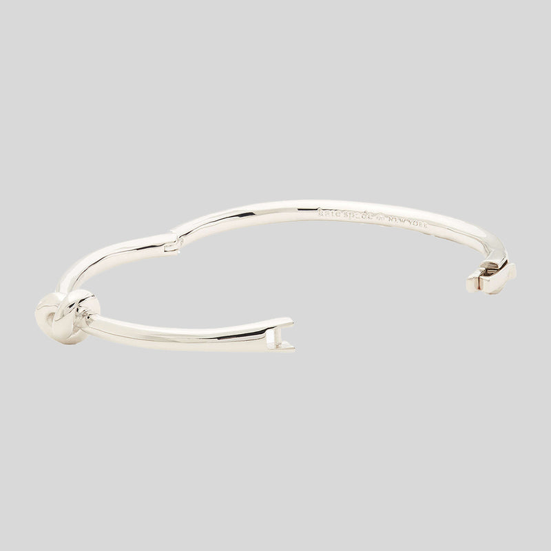 KATE SPADE Sailor's Knot Hinge Bangle Silver O0R00065