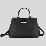 LONGCHAMP Roseau M Handbag Black 10058HPN lussocitta lusso citta