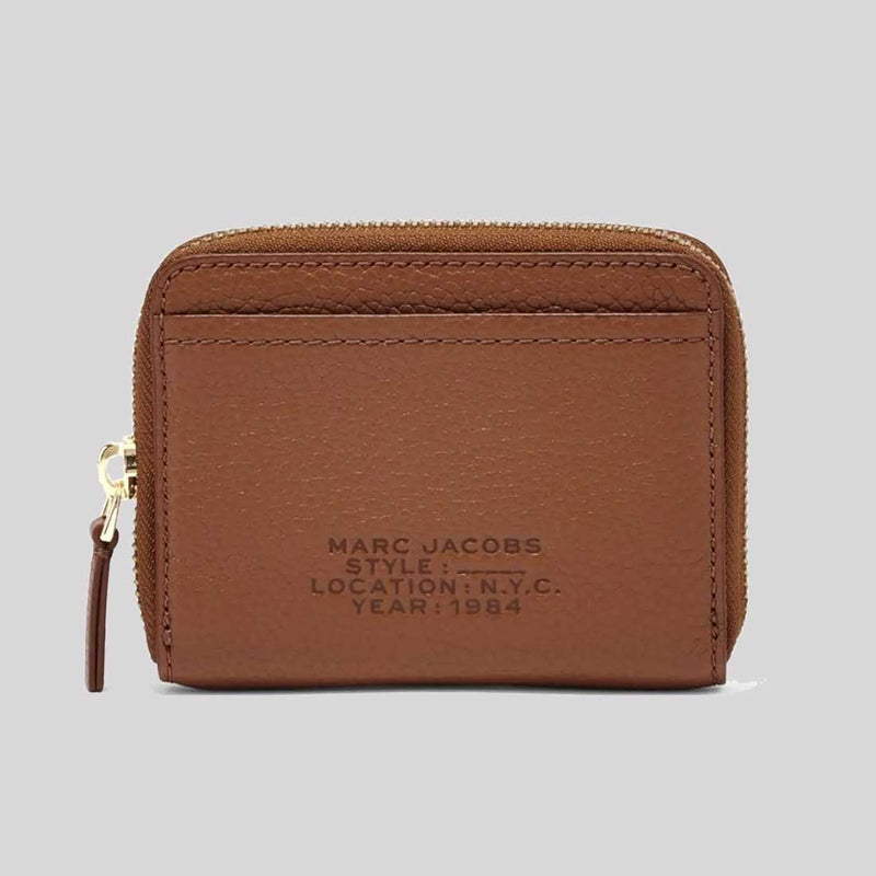 MARC JACOBS Leather The Zip Around wallet Argan Oil S134L01RE22