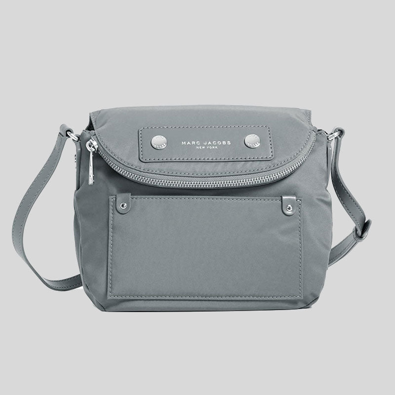 MARC JACOBS Preppy Nylon Mini Natasha Crossbody Bag Rock Grey M0012909