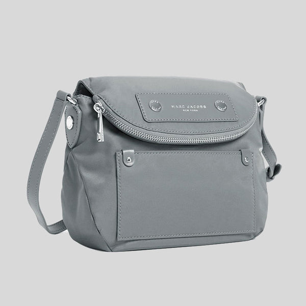 MARC JACOBS Preppy Nylon Mini Natasha Crossbody Bag Rock Grey M0012909