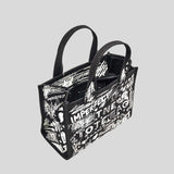 MARC JACOBS The Punk Scribble Canvas Small Tote Bag Black Multi 2S6HTT016H02