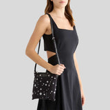 MARC JACOBS Star Print Preppy Nylon Swing Pack Bag Black Multi 4R5HCR078H02