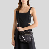 MARC JACOBS Star Print Preppy Nylon Mini Messenger Bag Black Multi 4R5HMS001H02