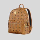 MCM Stark Side Studs Backpack in Visetos Cognac MMKEAVE16CO001