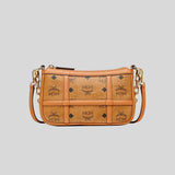 MCM Aren Shoulder Bag In Visetos Cognac MWSFSTA02CO001