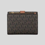 MICHAEL KORS Greenwich Medium Signature Logo Trifold Wallet Brown 35S5GGRE6B