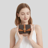 MICHAEL KORS Greenwich Medium Signature Logo Trifold Wallet Brown 35S5GGRE6B