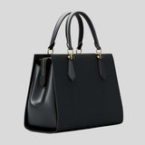 MICHAEL KORS Marilyn Medium Saffiano Leather Satchel Black 35F5G6AS2L
