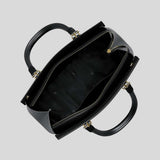 MICHAEL KORS Marilyn Medium Saffiano Leather Satchel Black 35F5G6AS2L