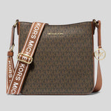 MICHAEL KORS Jet Set Travel Small Signature Logo Messenger Bag Brown 35S5GTVC1B