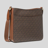 MICHAEL KORS Jet Set Travel Small Signature Logo Messenger Bag Brown 35S5GTVC1B