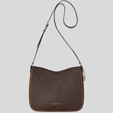 MICHAEL KORS Nayla Medium Signature Logo Messenger Bag Brown 35S6G5ZM2B