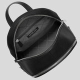 MICHAEL KORS Rhea Medium Pebbled Leather Backpack Black 35T5SM9M1L