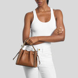 MICHAEL KORS Mina Small Chain Convertible Crossbody Bag Luggage 35T6G4MC1V