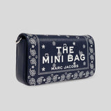 MARC JACOBS The Mini Bag In Printed Grained Leather Navy Multi 2R5SMN003S01