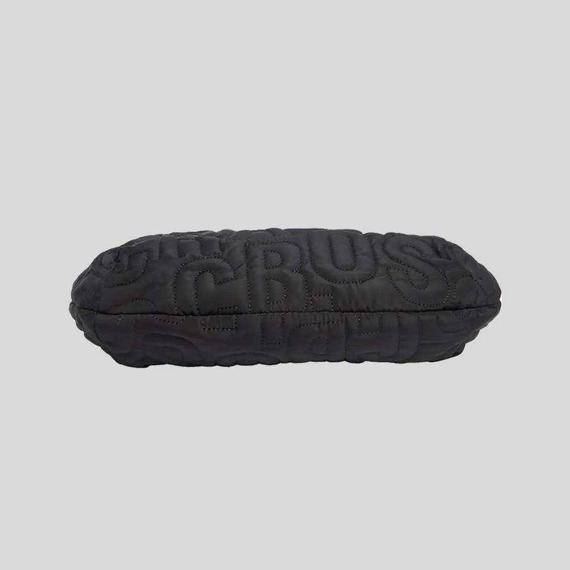 MARC JACOBS SMALL Jumbled Logo Workwear Nylon Shoulder Bag Black 4R4HSH018H02