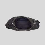 MARC JACOBS SMALL Jumbled Logo Workwear Nylon Shoulder Bag Black 4R4HSH018H02
