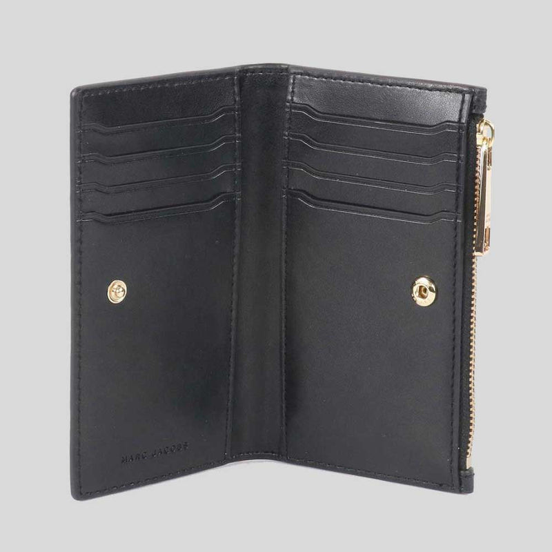 MARC JACOBS Groove Small Slim Bifold Wallet Black 4P4SMP025S01