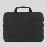 MARC JACOBS Nylon Logo Quilted 13 in Laptop Bag Black 4S4SCP001S02