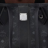 MCM Small Liz Shopper in Visetos Black MWPGSLR03BK001
