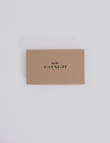 COACH Boxed Card Case And Belt Set In Signature Canvas Gunmetal/Charcoal/Black CW351