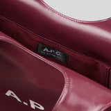 A.P.C. Ninon Small Tote Bag Burgundy PUABRM61861