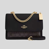 COACH Klare Crossbody Bag In Signature Canvas Walnut/Black CV978