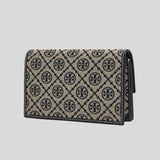 TORY BURCH T Monogram Chain Wallet Tory Navy 160486