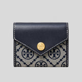 TORY BURCH T Monogram Small Envelope Wallet Tory Navy 165029