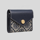 TORY BURCH T Monogram Small Envelope Wallet Tory Navy 165029