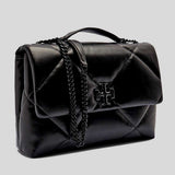 TORY BURCH Kira Diamond Quilt Convertible Shoulder Bag Black 174882