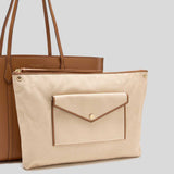 TORY BURCH Perry Tote Autumn Brown 177235