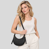 TORY BURCH Romy Half Moon Bag Black 178677