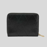 TORY BURCH Small Charlie Quilted Zip Around Wallet Black 186098