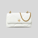 TORY BURCH Mini Kira Diamond Quilt Flap Bag Blanc 154710 lussocitta lusso città