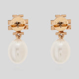 TORY BURCH Moondance Pearl And PAVÉ Drop Earring Tory Gold 158536