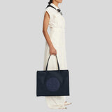 TORY BURCH Ella Tote New Navy 171271